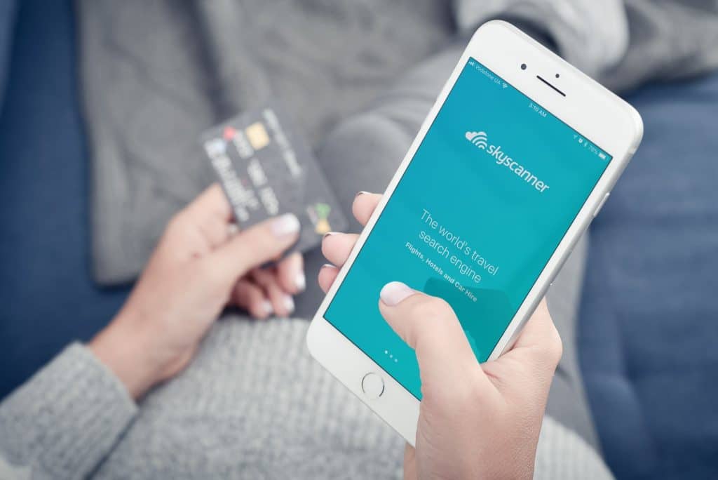 Using the Skyscanner app and a credit card to find the best flight booking hacks for cheap and flexible airfare deals.
