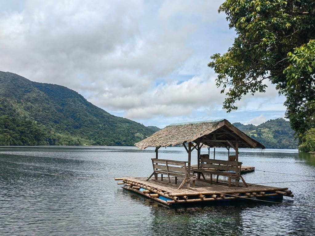 A boat house in Lake Danao, perfect place for kayaking and relaxing.