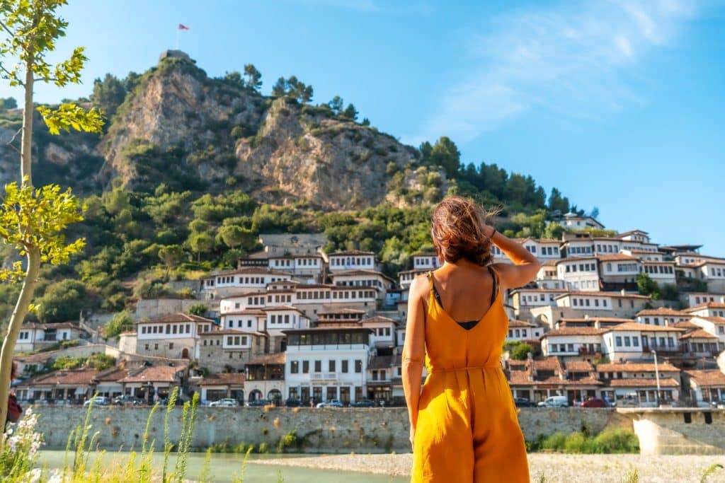 Historic town of Berat captured while traveling to Albania.