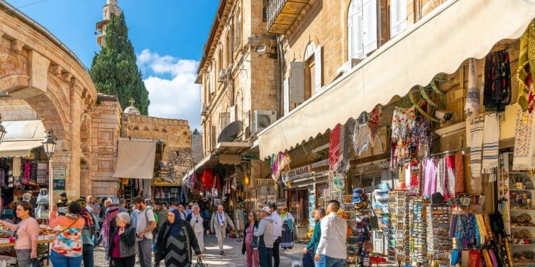 Market shopping on Middle East travel budget
