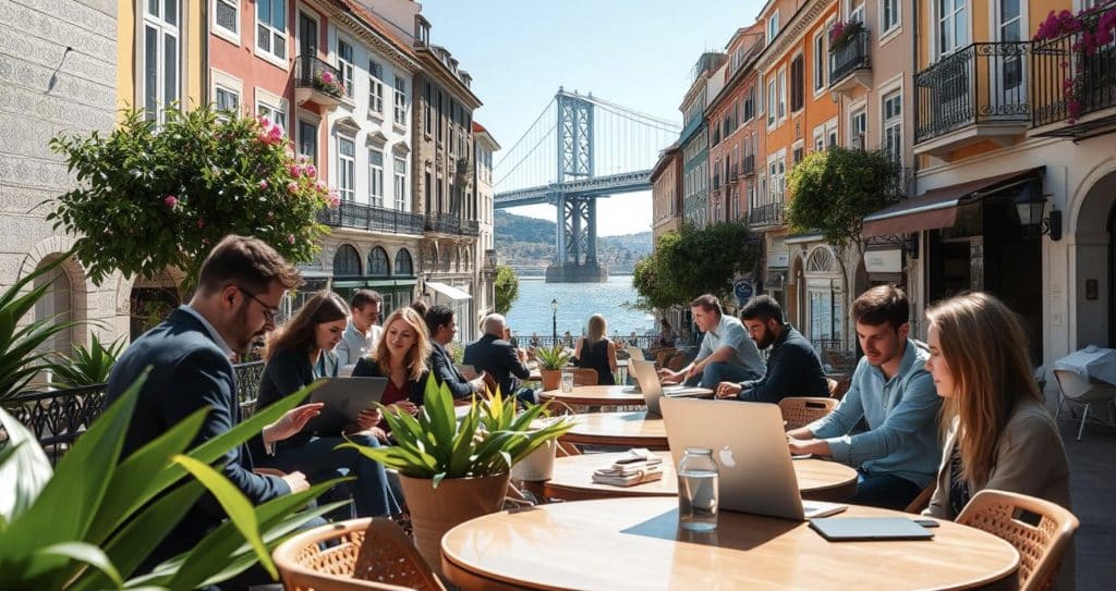 digital nomad in lisbon