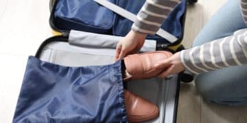 The $1 Item That Keeps Your Dirty Shoes Off Your Clothes While Traveling